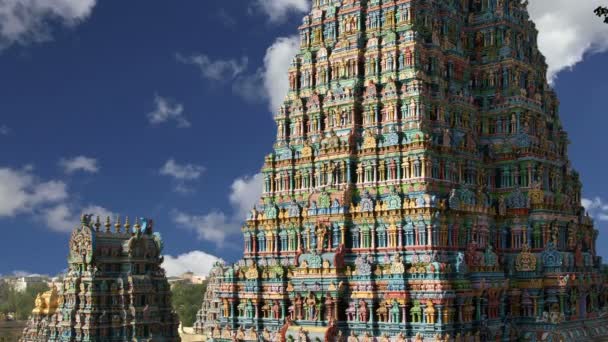 Templo hindú Meenakshi en Madurai, Tamil Nadu, India del Sur — Vídeo de stock