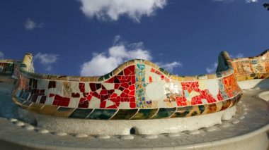Gaudi'nin Parc Guell Barcelona, İspanya