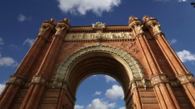 Arc de Triomf, Barcelona, İspanya (zaman atlamalı)  