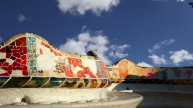 Gaudi'nin Parc Guell Barcelona, İspanya
