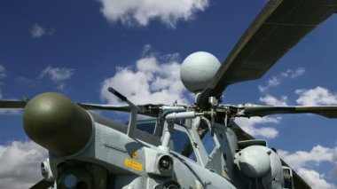  rotor ve modern askeri helikopterler closeup gövde bölümü detayları     
