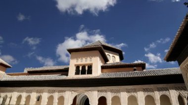 Alhambra palace - Ortaçağ Mağribi Kalesi granada, Endülüs, İspanya 