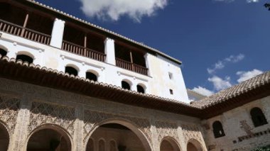 Alhambra palace - Ortaçağ Mağribi Kalesi granada, Endülüs, İspanya 