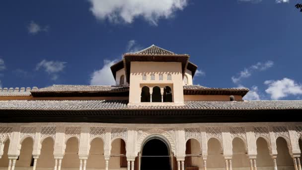 Alhambra Palace - castello medievale moresco a Granada, Andalusia, Spagna — Video Stock