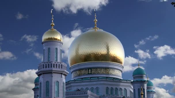 Moscow Cathedral Mosque, Russia — Stock Video