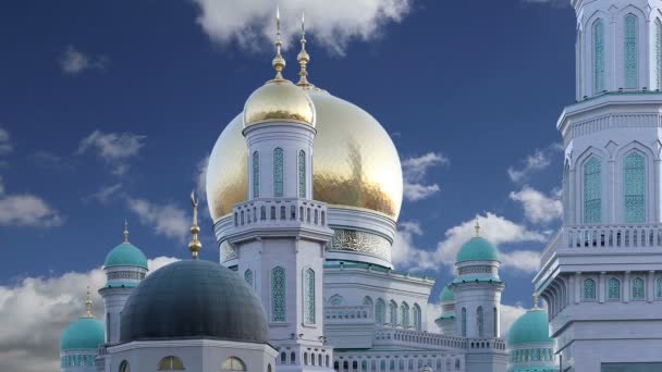 Moscow Cathedral Mosque, Russia — Stock Video