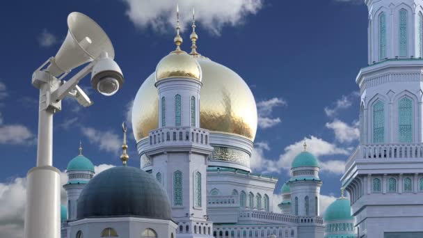 Moscow Cathedral Mosque, Russia — Stock Video