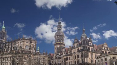  hofkirche veya kutsal üçlü - dresden, sachsen, Almanya Barok kilise katedral 