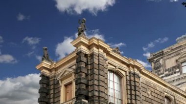  Binanın tarihi merkezi, Dresden (simge), Almanya 