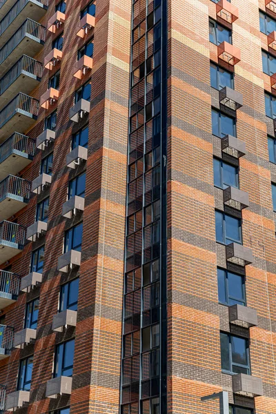 Hochhaus Bau Neuer Wohnkomplex Baustelle Nach Dem Renovierungsprogramm Cheryomushki Viertel — Stockfoto