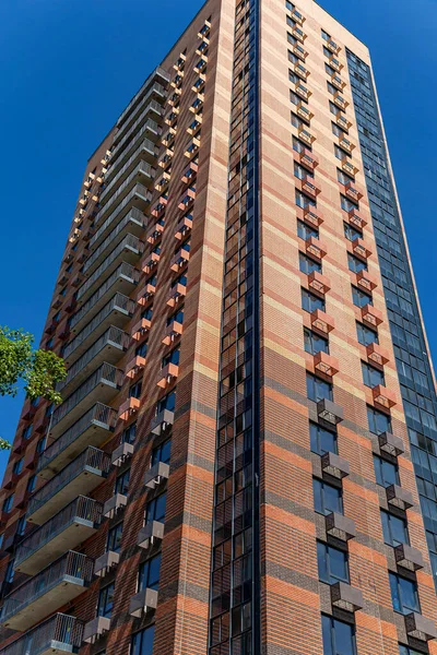 Multi Storey Building Construction New Residential Complex Construction Site Renovation — Stock Photo, Image