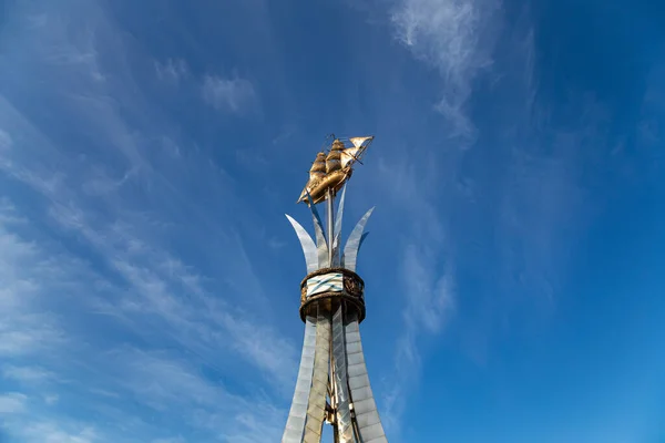 Moscow Rússia Outubro 2020 Monumento Dos Marinheiros Mar Negro Escrito — Fotografia de Stock