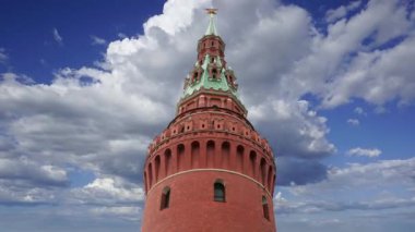 Moskova Kremlin hareket eden bulutlara karşı, Rusya