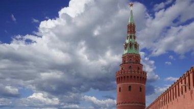 Moskova Kremlin hareket eden bulutlara karşı, Rusya