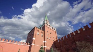 Moskova Kremlin hareket eden bulutlara karşı, Rusya