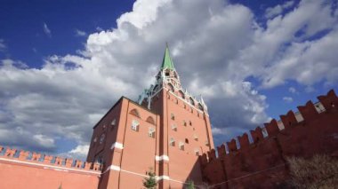 Moskova Kremlin hareket eden bulutlara karşı, Rusya