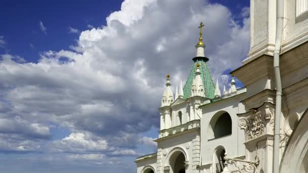 Büyük Çan Hareket Eden Bulutlara Karşı Moskova Kremlin Rusya Unesco — Stok video