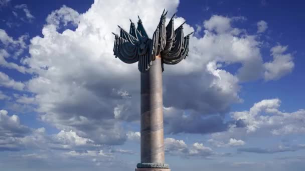 Moskau Russland Juli 2020 Kriegsdenkmal Siegespark Auf Dem Poklonnaja Hügel — Stockvideo
