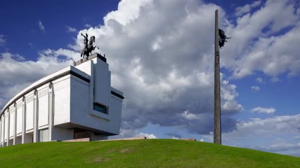 Moskau Russland Juli 2020 Kriegsdenkmal Siegespark Auf Dem Poklonnaja Hügel — Stockvideo