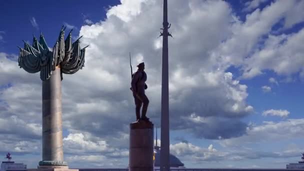 Moskau Russland Juli 2020 Kriegsdenkmal Siegespark Auf Dem Poklonnaja Hügel — Stockvideo