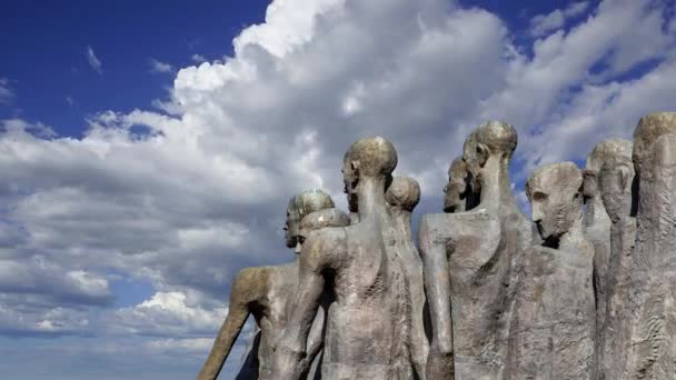 Moscow Russia Juli 2020 Monument Tragedie Van Volkeren Victory Park — Stockvideo