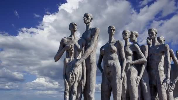 Moskau Russland Juli 2020 Denkmal Zur Erinnerung Die Opfer Des — Stockvideo
