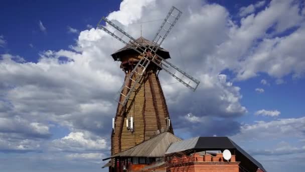 Kremlin Izmaylovo Moving Clouds Moscow Russia Unique Center Culture Entertainment — Stock Video