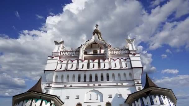 Izmaylovo Daki Kremlin Moskova Rusya Daki Hareketli Bulutlara Karşı Ünlü — Stok video