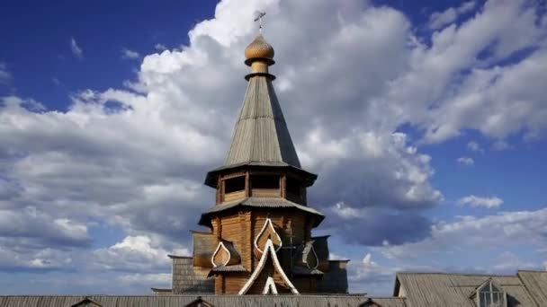 Chiesa San Nicola Izmailovsky Cremlino Cremlino Izmailovo Contro Nuvole Movimento — Video Stock