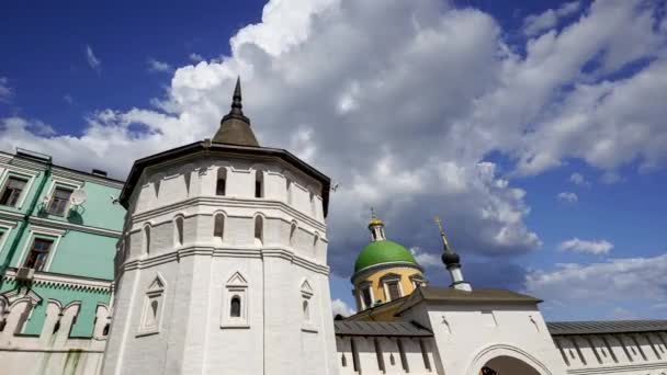 Monasterio Danilov También Monasterio Svyato Danilov Monasterio Santo Danilov Que — Vídeo de stock