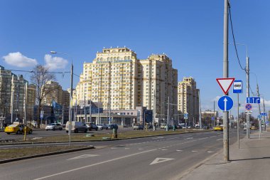 MOSCOW, RUSSIA MARCH 29, 2021: Pandit Jawaharlal Nehru Meydanı (Hindistan 'ın ilk Başbakanı). Moskova, Rusya 