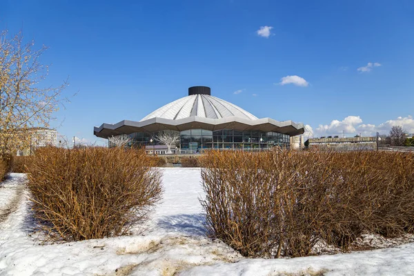 Großer Moskauer Zirkus Wernadskogo Prospekt Moskauer Staatszirkus Sonniger Wintertag Russland — Stockfoto