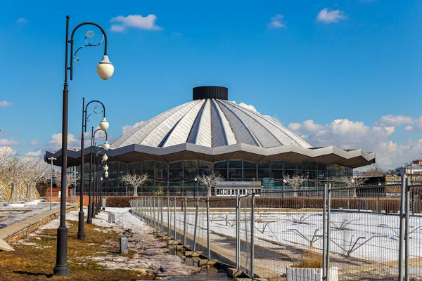 Moskau Russland März 2021 Großer Moskauer Zirkus Wernadskogo Prospekt Sonniger — Stockfoto