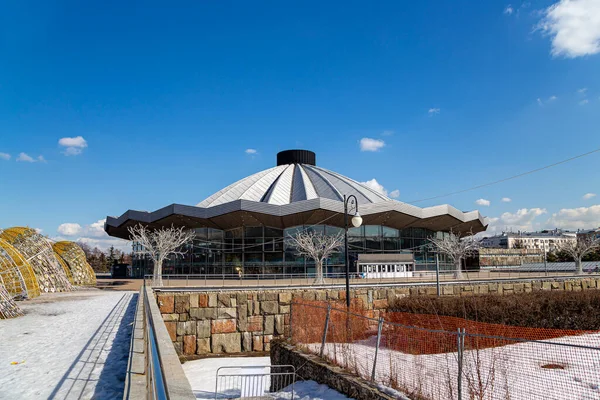 Moskau Russland März 2021 Großer Moskauer Zirkus Wernadskogo Prospekt Sonniger — Stockfoto