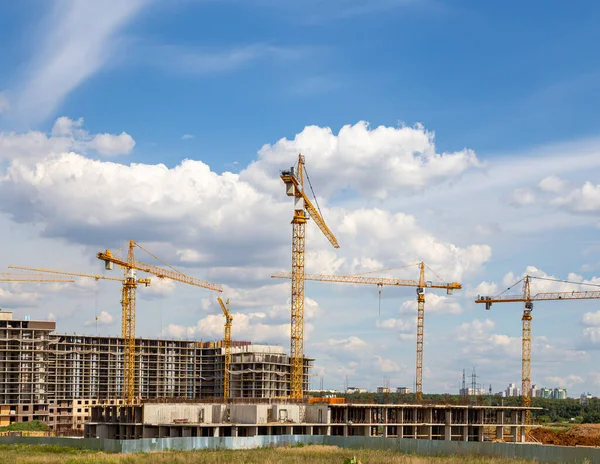 Vista Canteiro Obras Imagem Industrial Moscou Rússia — Fotografia de Stock