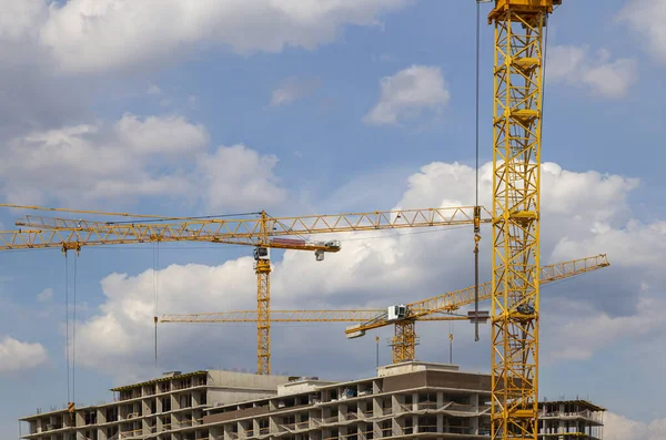 Vista Canteiro Obras Imagem Industrial Moscou Rússia — Fotografia de Stock