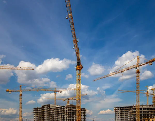 Moscow Russia August 2013 View Construction Site Industrial Image — Fotografia de Stock