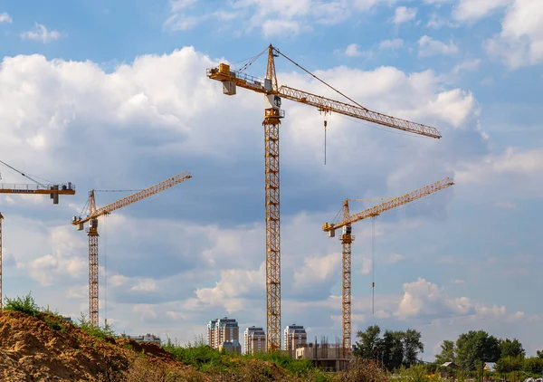 Moskau Russland August 2013 Blick Auf Baustelle Industriebild — Stockfoto