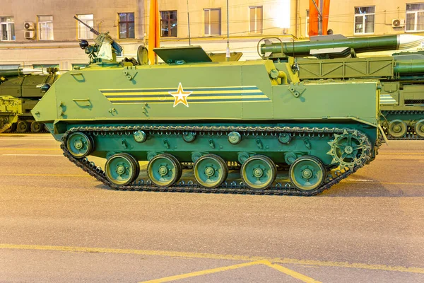 Moscú Rusia Mayo 2015 Armas Rusas Ensayo Del Desfile Militar — Foto de Stock