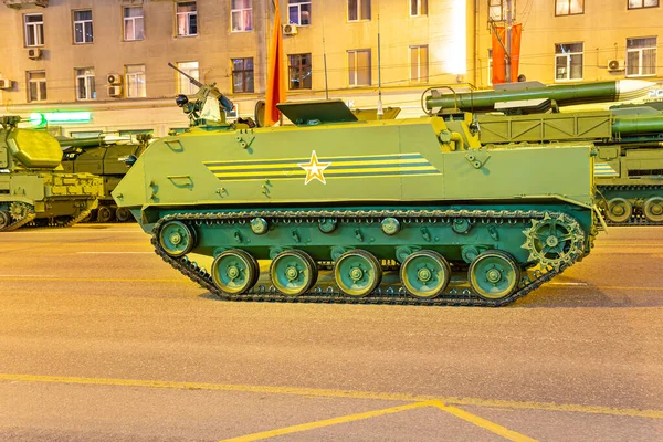 Moscow Rusja Maj 2015 Broń Rosyjska Próba Parady Wojskowej Nocy — Zdjęcie stockowe