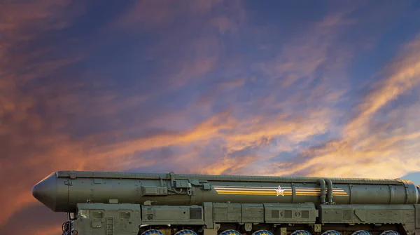 Russische Moderne Wapens Nachts Tegen Lucht Rusland — Stockfoto