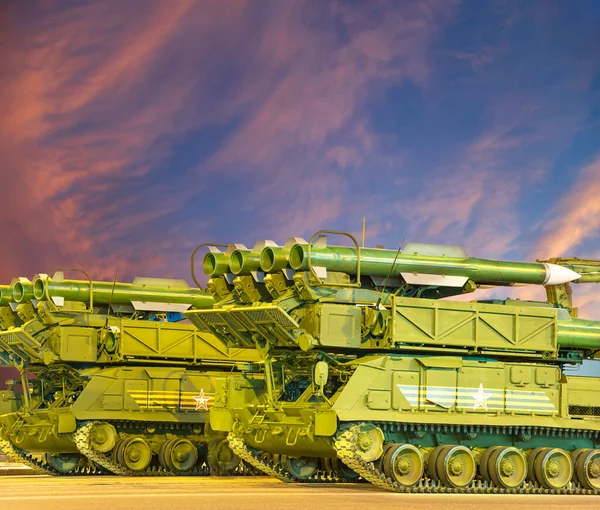 Russian Modern Weapons Night Sky Russia — Stock Photo, Image