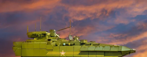 Armas Modernas Russas Noite Contra Céu Rússia — Fotografia de Stock