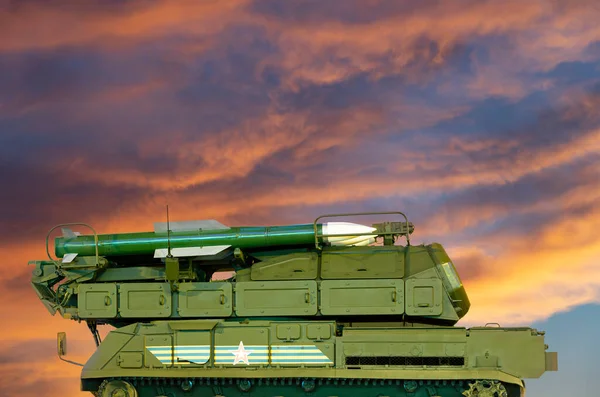 Armas Modernas Rusas Noche Contra Cielo Rusia —  Fotos de Stock