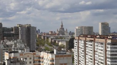 Moskova ve Rusya 'nın hava manzarası