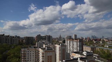 Moskova ve Rusya 'nın hava manzarası