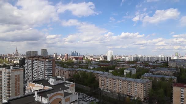 Aerial View Moscow Russia — Stock Video