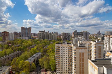 Moskova ve Rusya 'nın hava manzarası