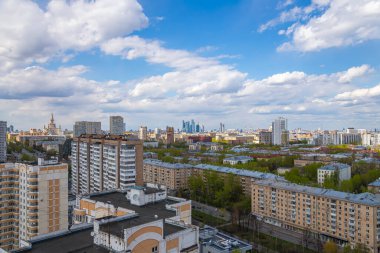 Moskova ve Rusya 'nın hava manzarası