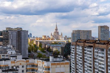 Moskova ve Rusya 'nın hava manzarası